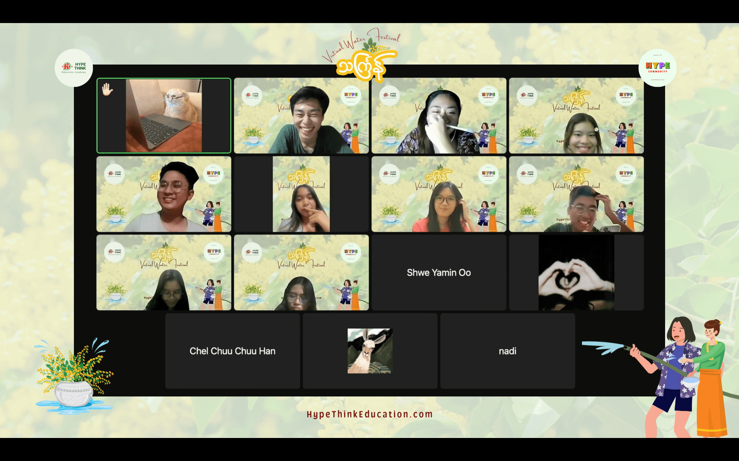 Hype Think Education Virtual Water Festival Thingyan 2024 Trailer